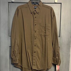 Ralph Lauren Men's Brown Casual Button Down Shirt